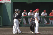 山本大斗、サード強襲タイムリー！ロッテすぐさま同点に追いつく！！