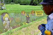 【画像】コロナ禍と五輪描いた栃木の『立体的すぎる田んぼアート』が凄いと話題に