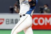 日ハム中田翔 66試合  .264(235-62) 23本 76打点 出.356 長.609 OPS.964