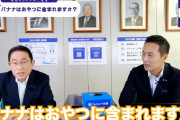 「バナナはおやつに含まれるか？」自民･岸田文雄「バナナはおやつに含まれません。」