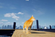 猫ちゃんが高層ビルから降りるゲーム、開発中🙀