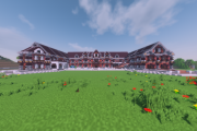 マインクラフトででかそうな豪邸建てた