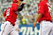 カープ西川龍馬、8連勝中に3本の先頭打者ホームラン　月間3本は三村＆緒方に並ぶ球団記録