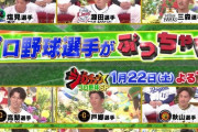 本日放送のジョブチューンプロ野球SPのメンツがこちら