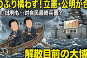 【速報】新党結成の理由が判明「うちの党の生きる道はこれしかない」日本のため？いいえ、党のため