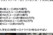 【悲報】クリロナさんの給料、レベチすぎると話題に