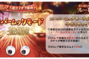 【グラブル】明日無料ガチャルレ最終日は200連確定にスーパームックモードが今回も登場！SSRが15%になり5個引けるまで引き放題！