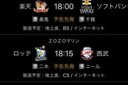 明日、西武楽天vsSBロッテの一戦タッグマッチ！