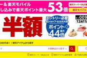 今年最後の楽天スーパーSALEがもうすぐ終了