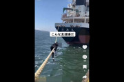 「切れたら死ぬぞ」船舶係留用ロープによじ登る動画が波紋　福岡市「命に関わる大変危険な行為」
