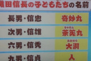 【第六天魔王】織田信長って家来や我が子にまで変な名前付けて楽しんでたんだな