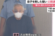 52歳息子の日常的な暴力に耐えかね殺人未遂で逮捕された父親さん、顔面のアザが痛々しすぎると話題に・・・