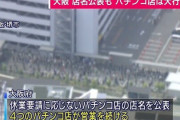 大阪の吉村知事が晒したパチンコ屋、朝から大行列www完全に逆効果へ #画像 |  何が制裁する方法ないのかな？