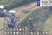 ゴルフ場の木を切るわ→作業車が高圧線に触れ作業員2人死亡、横浜線全線運転見合わせ
