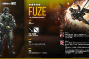 【アクナイ】R6Sコラボ 新オペレーター「Fuze CV:GabrielFurman」【オペレーター紹介】