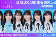 【STU48】5月27日(火)20:00～『生放送で3期生を研究しよう！〜濵田響編〜』配信決定＼(^o^)／