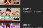 【画像】本田姉妹のYouTube、露骨に人気が割れ始めるｗｗｗｗｗｗｗｗｗｗｗ
