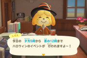 『あつまれ どうぶつの森』本日夕方5時よりハロウィンイベントが開催！