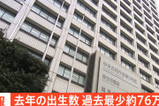 【悲報】昨年の出生数、約75万人で過去最小