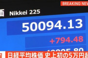 【速報】日経平均株価は史上初の5万円を突破ｗｗｗｗｗｗｗｗ
