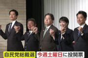 自民党総裁選､議員票は小泉進次郎氏独走か 2位は林氏
