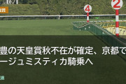武豊の天皇賞秋不在が確定、京都でルージュミスティカ騎乗へ