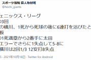 【悲報】巨人横川炎上