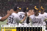 【ソフトバンク対オリックス15回戦】ソフトバンクが２－１でオリックスに逆転勝利！本拠地のオリックス戦１１連勝！8回 今宮が決勝適時打！周東が９回に超美技！モイネロ６回１失点！