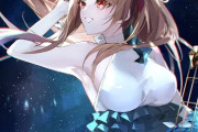 【FGO】水着のエレちゃんイラスト！！　星空とエレちゃん最高です！！