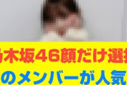 【乃木坂46】顔だけ選抜あのメンバーが人気？