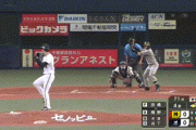【オリックス対阪神3回戦】阪神、4回1アウト2,3塁から梅野の打球をショートがフィルダースチョイス、三塁ランナーが生還し先制！！！！！