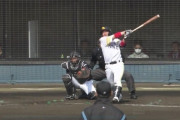 甲斐拓也 逆方向へパワーさく裂ホームラン「しっかり体を使って打てた」