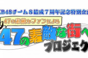 【速報】AKB48チーム８結成７周年記念特別企画 「47の素敵なファンによる47の素敵な街へ」プロジェクト
