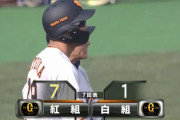 【紅白戦】巨人紅組・立岡が今日3安打目となるタイムリー！紅組が7点目！