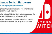【NPD】Nintendo Switchが8月の歴代最高ドル売上を樹立！！2008年8月のWiiの記録を上回ったもよう