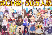 ホロライブ公式からch登録者数50万人記念動画が投稿！【Vtuber】