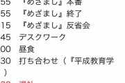 【画像】めざまし女子アナの1日のスケジュールが過酷すぎるｗｗｗｗｗｗｗｗｗｗｗ
