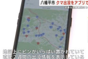 クマとマッチングしないためのアプリ「ベアーズ」自治体でも活用　出没地点をアプリで共有
