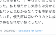 彡(-)(-)「…(優先席で爆睡中)」 ママ「コラコラコラ～ッ！そこは弱者の席だ！」ﾕｯｻﾕｯｻ ﾓﾐｯﾓﾐｯ