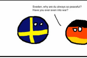 【スウェーデン】平和な方が良いよ【ポーランドボール】