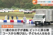 【悲報】ゴーカート少女「アクセルとブレーキを踏み間違えた…」