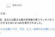 【画像】Wikipedia「寄付を…寄付をクレメンス…」ワイ「しょうがねえなぁ」Wikipedia「！！」ｼｭﾊﾞﾊﾞ