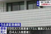 クラスター発生の病院で入院患者64人死亡 沖縄 うるま