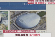 静岡県さん、370億のドーム球場を作る模様