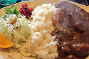 【画像】意識低い系ハンバーグカレー