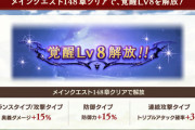 【グラブル】覚醒Lv8がメイン148章クリアで解放！バランス/攻撃は奥義ダメ+15%,防御は防御力+15%,連撃はTA率3%とタイプ別にステータスが上昇