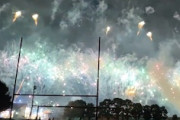 【動画】筑後川花火大会で事故。花火が学校に飛び込み弓道場が全焼。