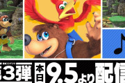 【速報】『スマブラSP』の追加ファイター「バンジョー&カズーイ」は本日配信！！また新Miiファイターコスチューム第3弾も配信決定！！