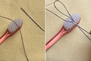 なるほどそうきたか！歯ブラシを使って針に糸を通す方法【ライフハック】