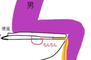 【画像】男の座りション、実は滅茶苦茶ハイリスクだった…